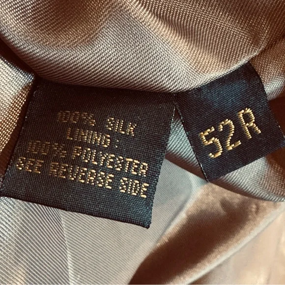 Circle S Blazer Mens 52R Wheat Tan Western Yoke Tweed 2 Button Made in USA - Picture 8 of 8